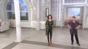Attitudes by Renee Open Front Cascade Ombre Cardigan with Mary Beth Roe
