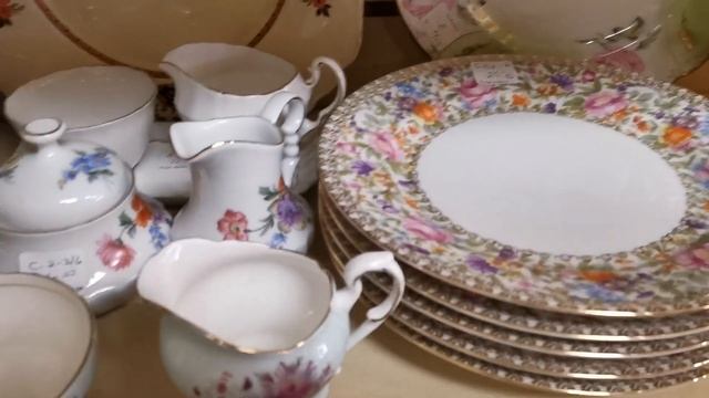 Винтажный магазин Канада#хрусталь #цветное стекло#Royal Worcester английский фарфор#Лимож#барахолка