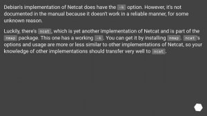 netcat - keep listening for connection in Debian