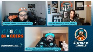 Dolphins Talk ~ Offseason Debate ~ Co-Host w/ Jason Sarney ~ Special Guest Kadeem Simmonds