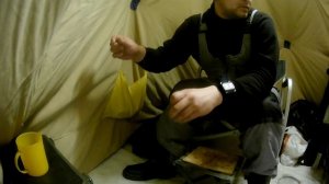 Ловля корюшки на оз  Большой Кисегач