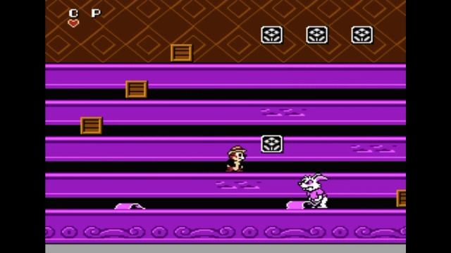 Dendy (Famicom,Nintendo,Nes) 8-bit Chip & Dale 1часть уровень 5.avi