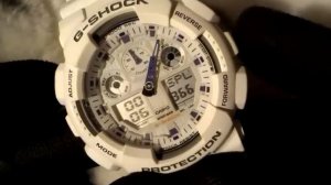 Настройка часов/стрелок Casio G-Shock GA-100 (GA-110) Set up