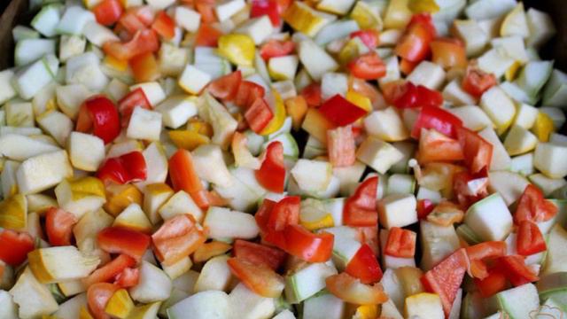 Кабачки запеченые и замороженные на зиму