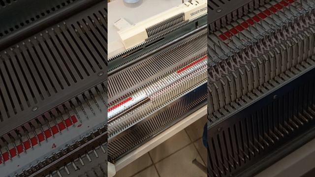 Вязание Репса на вязальной машине  Silver Reed 280