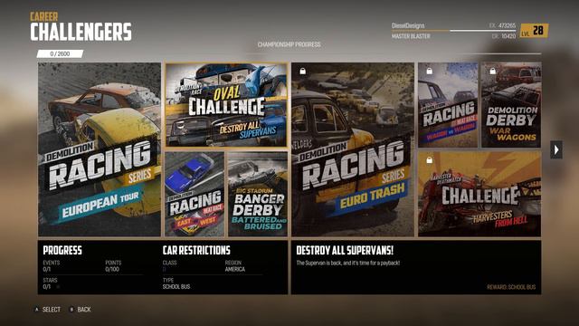 OVAL CHALLENGE SUPERVAN DESTRUCTION  : Next Car Game: Wreckfest Gameplay : Races  Wrecks