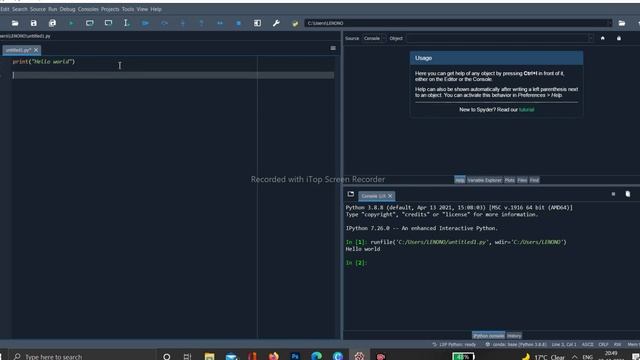 HOW TO PRINT "hello world " in python?