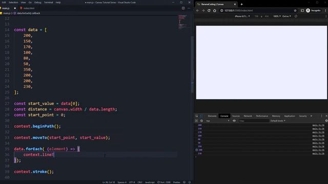 CANVAS Creating Data Graphes & Diagrams | HTML5 Canvas JavaScript Tutorial [#9]