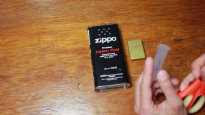 Как (каким количеством топлива) заправлять Zippo