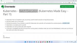 Kubernetes - Batch Execution (Kubernetes Made Easy - Part 11)