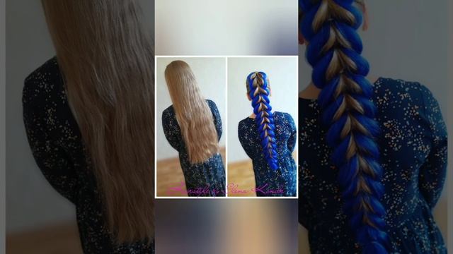Коса с канекалоном на длинные волосы! смотреть онлайн
