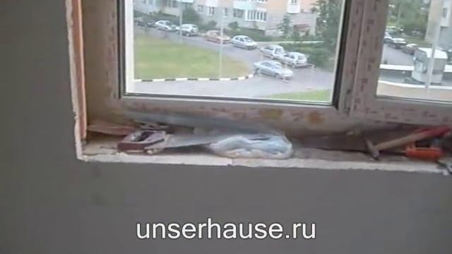 Ремонт лоджии.Шпаклюем.wmv