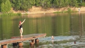 В реку