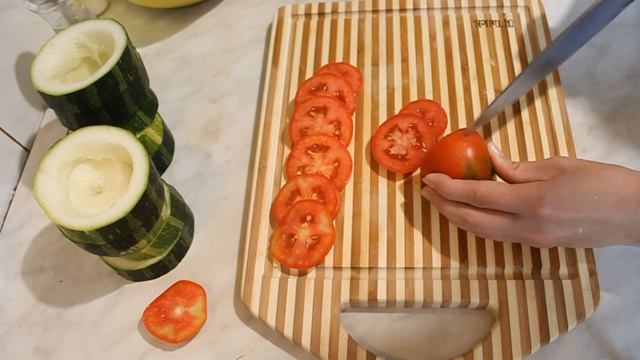 Фаршированный КАБАЧОК в духовке: пошаговый рецепт