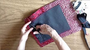 DIY\\Как легко самой сшить красивую косметичку из прямоугольников. Подробный мастер класс по пошиву