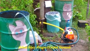 Мотопомпа бензиновая GWP-25-02H КРАТОН.ТЕСТИРОВАНИЕ на ДАЧЕ.