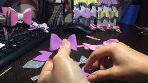 МК Бантики из фоамирана. Делаем сами легко и просто!
