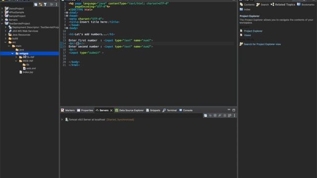 Creating first JSP Servlet Program to add two numbers | Eclipse IDE for Java EE Developers смотреть онлайн