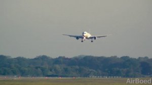 United Boeing 757-224 Sunrise Landing at Hamburg Airport - 1080p HD