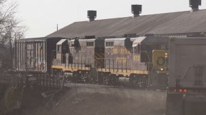 Doomed pair of locomotives, Truck almost hits train and a slag pot dumps Ohio Central Railroad