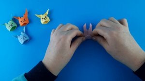 Зайчики на пальчики / Зайчик оригами / Игрушка для пальчикового театра