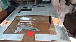 как я перетянул потолок на т4