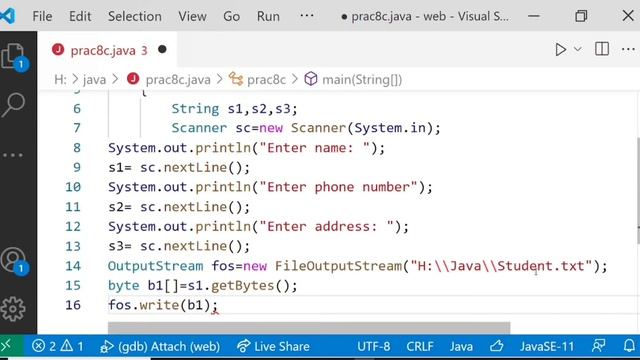 File Handling in Java | Java program to read data from user and store it in the file смотреть онлайн