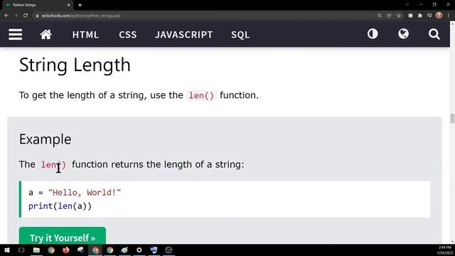 W3schools Python   Strings