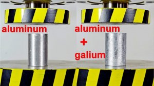 HYDRAULIC PRESS VS GALIUM WITH ALUMINUM