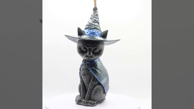 Свеча Ведьмин котик в шляпе. Фамильяр