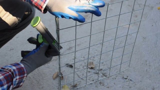 Чем крепить забор и декор из габионов смотреть онлайн