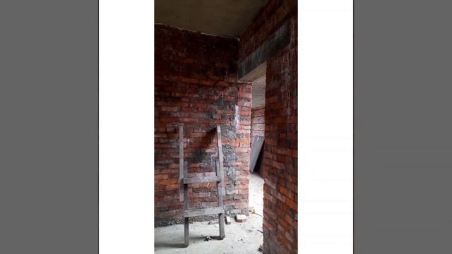 Внимание / Монолитная лестница #кирпичнаякладка Забытовачный кирпич #строимдом Стро