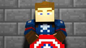 minecraft_ обзор на мод супер герои костюмы Капитан америка