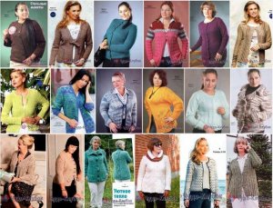 Жакеты спицами для полных