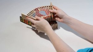 Русский народный шумовой инструмент "Трещотка расписная пластинчатая", ТМ "Мастерская Сереброва"