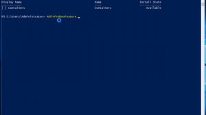 Install Windows Containers On Windows Server 2016