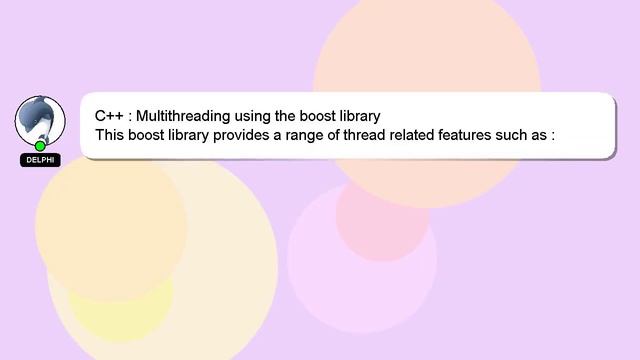 C : Multithreading using the boost library
