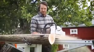 Мини пилорама из бензопилы