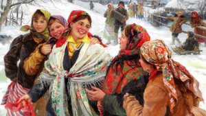 Разбросала косы русые берёза...