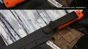 Нож Owl Knife North F Сучок (N690,оранжевая G10)