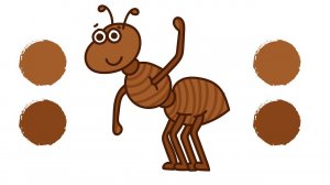 Как нарисовать МУРАВЬЯ / Раскраска МУРАВЕЙ / How to draw ANT / ANT / Краски Раскраски