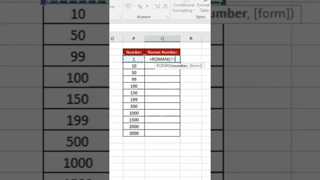 How to convert Normal numbers to Roman numbers in Excel#Techglobal