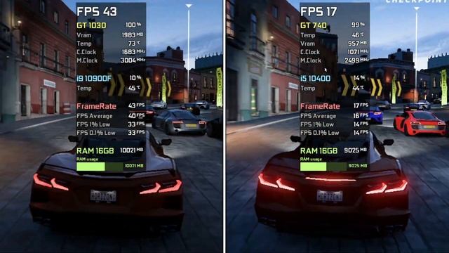 GT 1030 vs GT 740 - Test in 6 Games