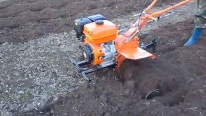 мотоблок в работе как культиватор