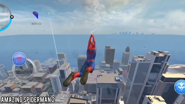 Amazing spider man 2 Vs Power spider 2 | web swinging,wall climbing comparison! смотреть онлайн