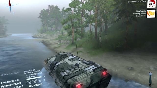 БТР в ГРЯЗИ НЕ ТОНЕТ -  SpinTires МОДЫ