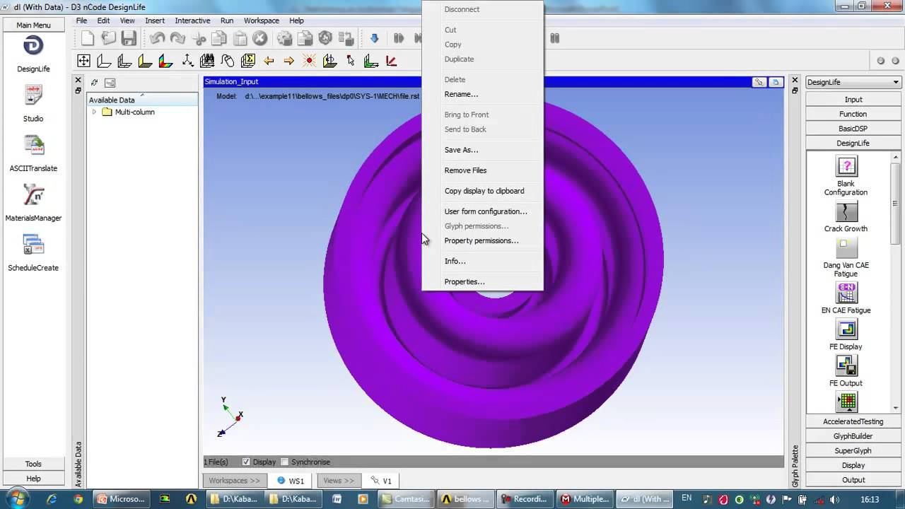 Выполнение изотермического расчета в Ansys nCode Design Life