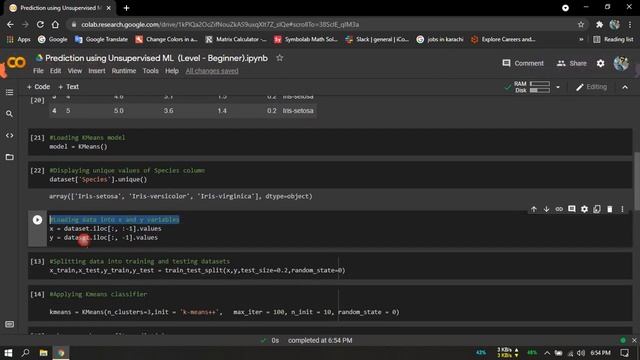 Prediction using Unsupervised Machine Learning Algorithm (K-Means Clustering) смотреть онлайн