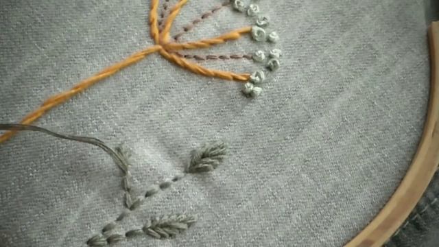 Куртка. Ручная вышивка - Полевые цветы (мастер класс) / Embroidery on denim jacket (tutorial)