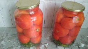 Помидоры консервированные на зиму очень вкусные, сладкие